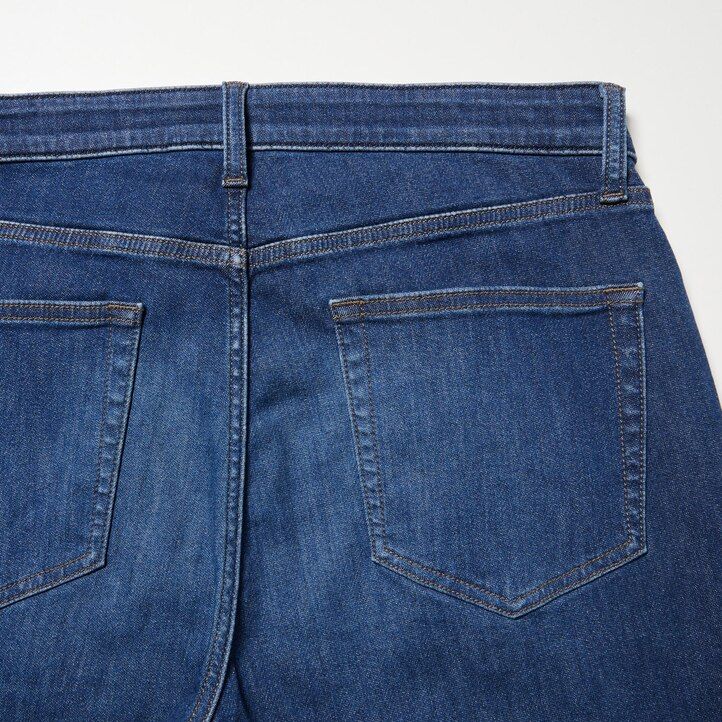 herr uniqlo ezy ultra stretch slim fit jeans blå