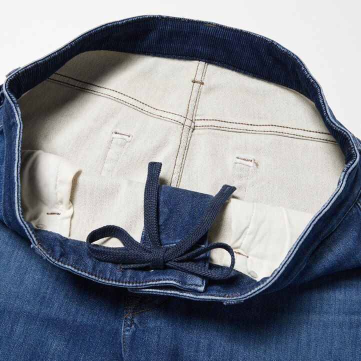 herr uniqlo ezy ultra stretch slim fit jeans blå