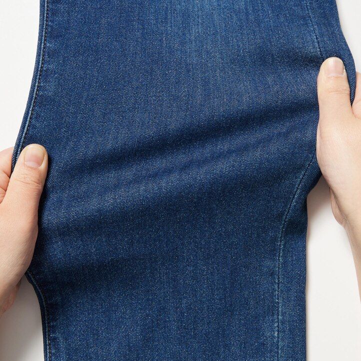 herr uniqlo ezy ultra stretch slim fit jeans blå
