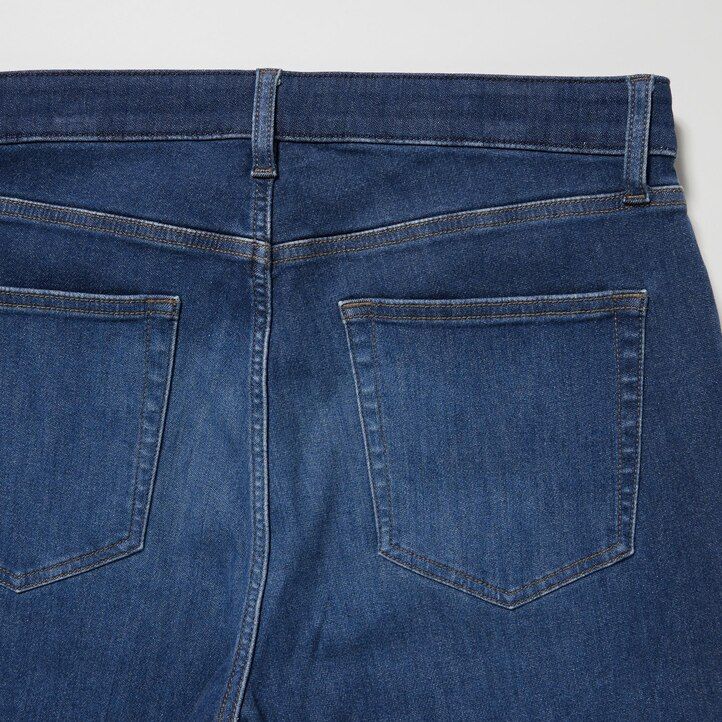 uniqlo ezy ultra stretch slim fit herrjeans blå