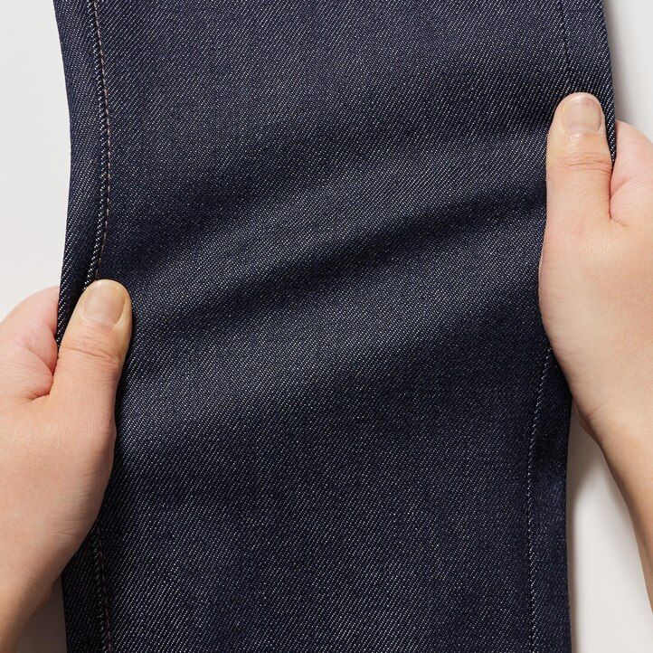 herr uniqlo selvedge stretch slim fit jeans marinblå