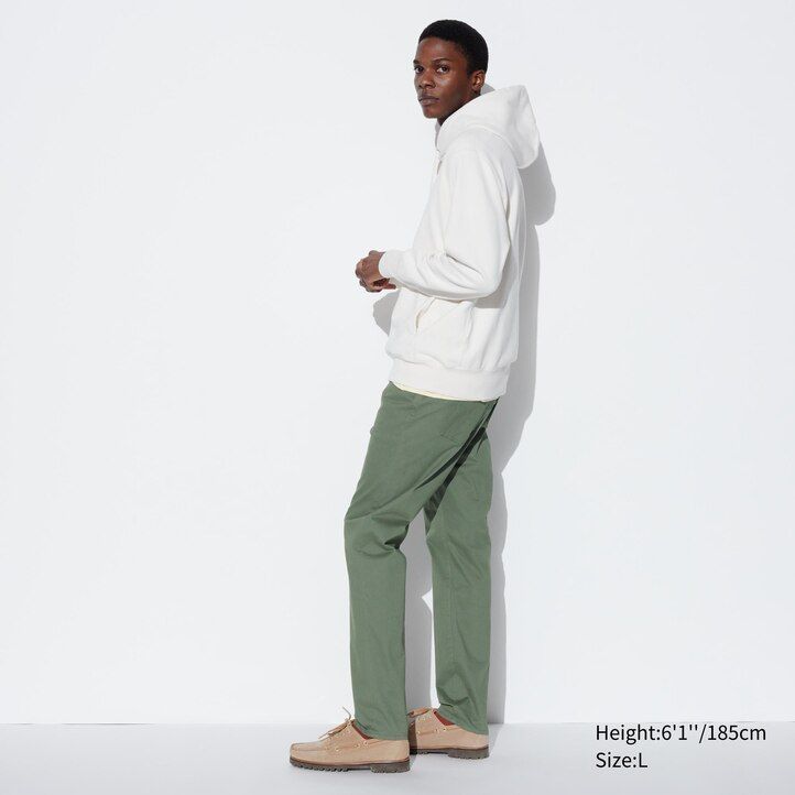 uniqlo ultra stretch skinny fit colour herrjeans olivgröna