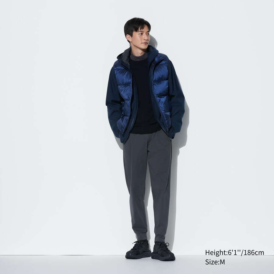 herr uniqlo ultra stretch dry ex joggingbyxor mörkgrå