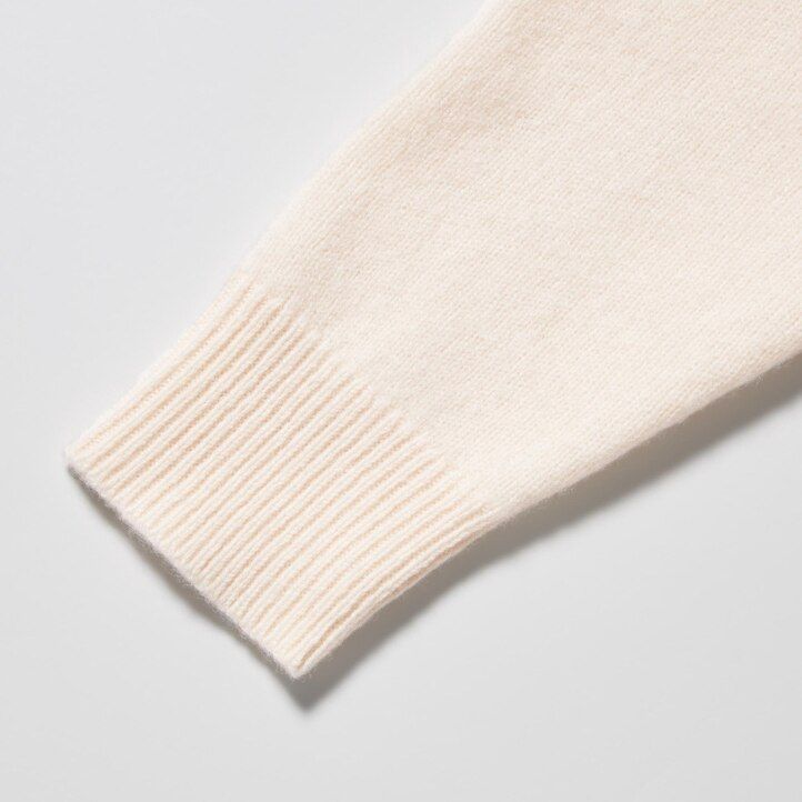 uniqlo premium lammullströjor för män svarta