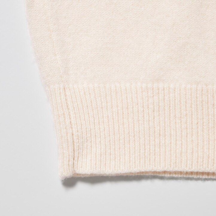 uniqlo premium lammullströjor för män svarta