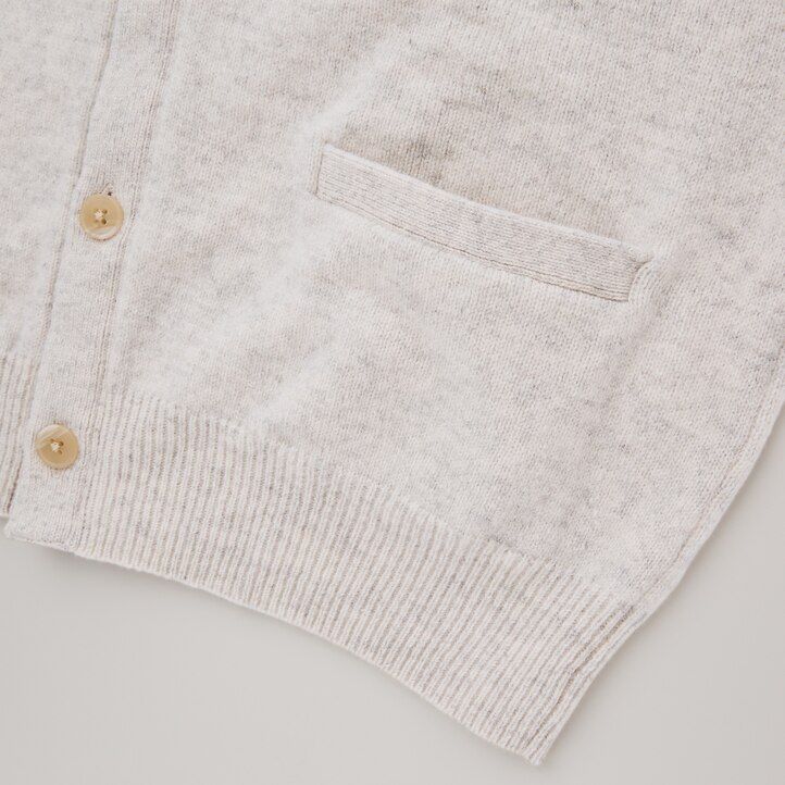 uniqlo premium lammull v-ringad säsongen 2021 herrtröjor marinblå