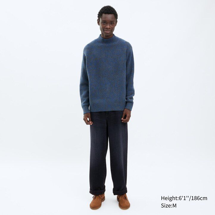 orange uniqlo soufflégarn herrtröjor med hårringning