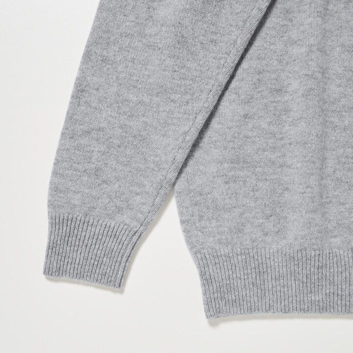 uniqlo premium lammull herrtröjor blå