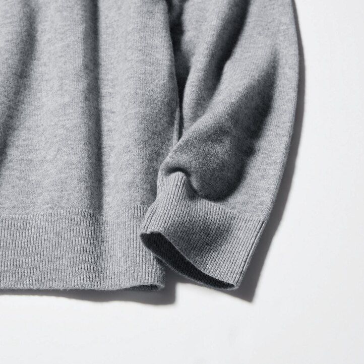 uniqlo 100 shmere rundhalsad tröja för män marinblå