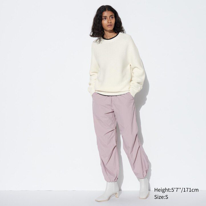 uniqlo 3d knit seamless crew neck herrtröjor rosa