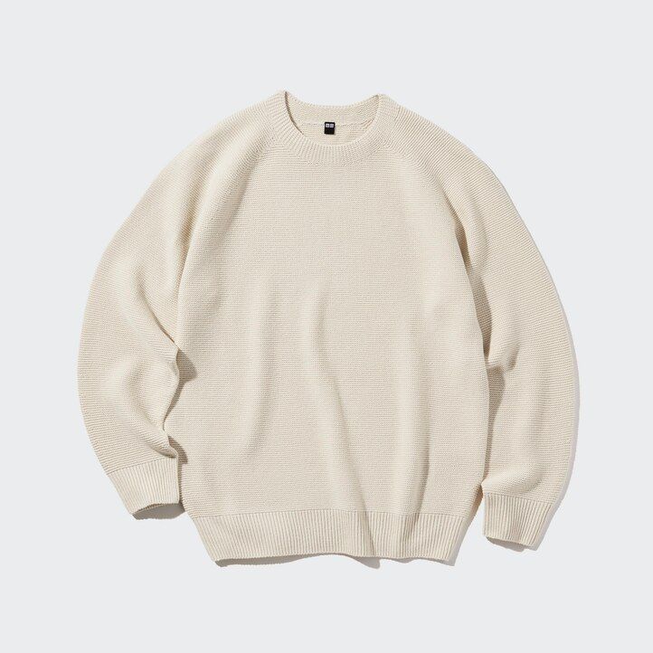 uniqlo 3d knit seamless crew neck herrtröjor rosa