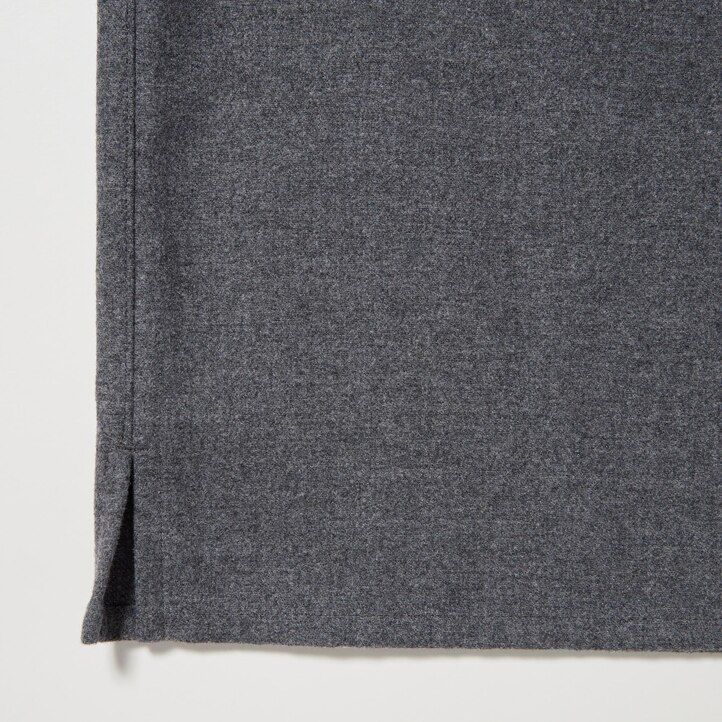 grå uniqlo herrskjorta i borstad twill