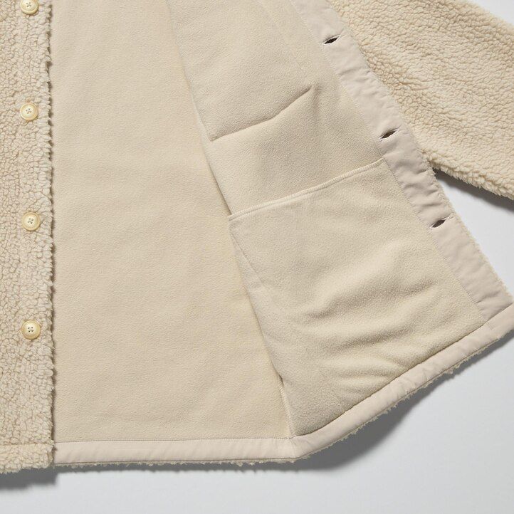 uniqlo vindtät ytterfleece herrövertröja brun