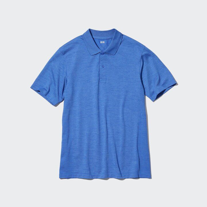 uniqlo dry ex herr pikétröja blå