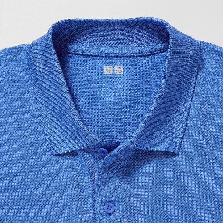 uniqlo dry ex herr pikétröja blå