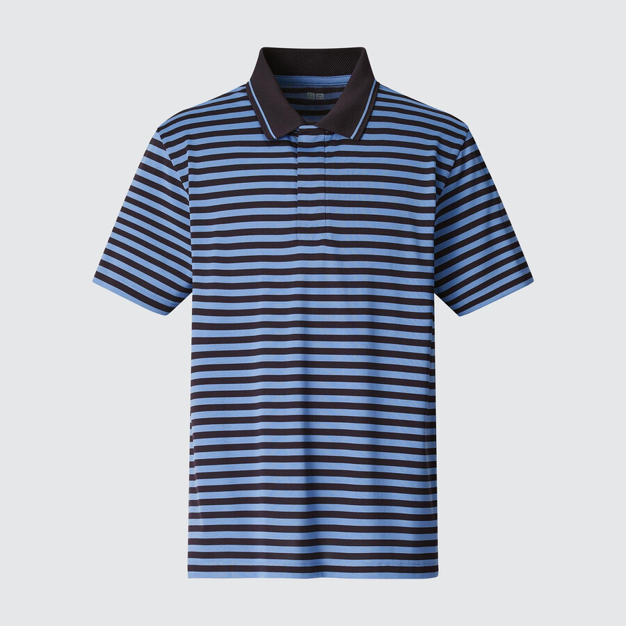 uniqlo dry ex adam scott herr pikétröja blå