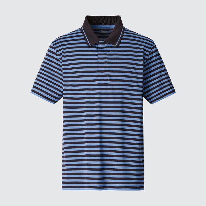uniqlo dry ex adam scott herr pikétröja blå