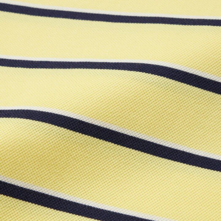 uniqlo dry pique randig pikétröja vit herr