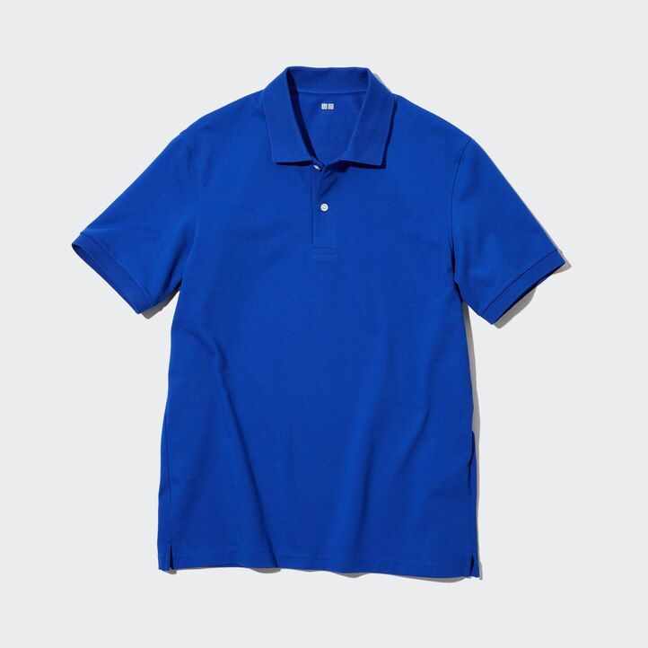 herr uniqlo dry pique pikétröja vit