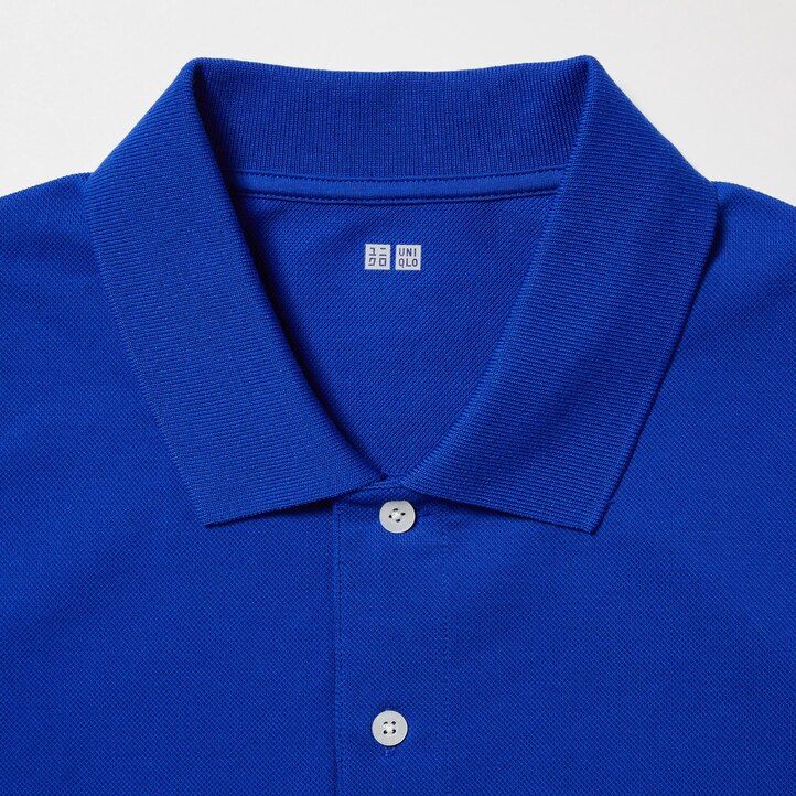 herr uniqlo dry pique pikétröja vit