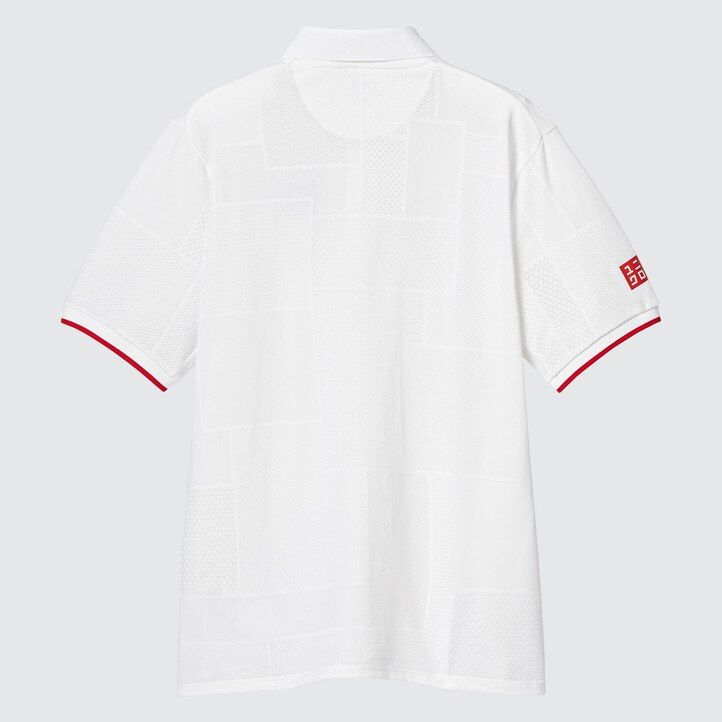 vit uniqlo kei nishikori london 2022 dry ex pikétröja för män