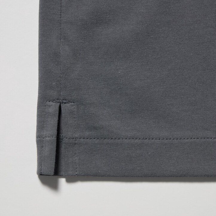 uniqlo airism skipper collar herr pikétröja grå
