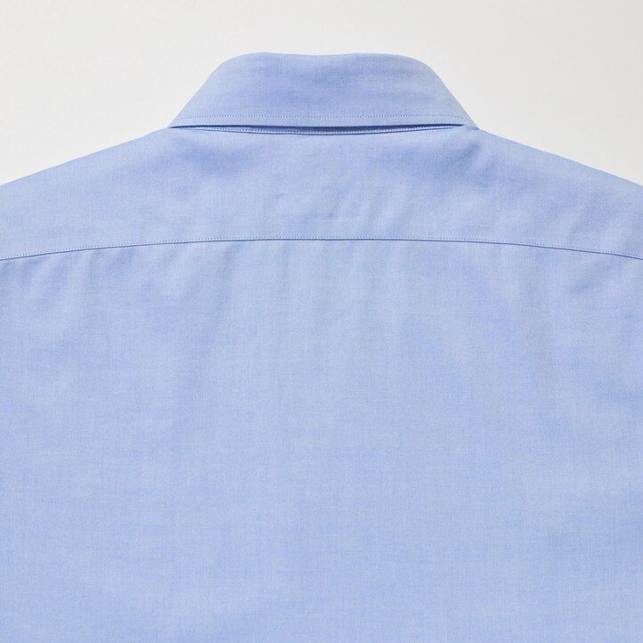 herr uniqlo super non iron slim fit t-shirt med vanlig krage svart