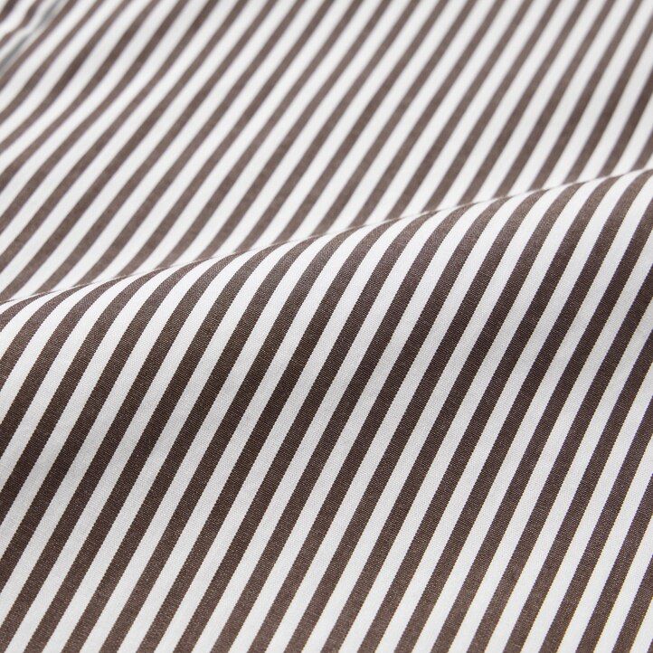 orange uniqlo extra fine cotton broadcloth regular fit randig button down-krage herrskjortor