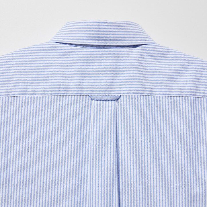 uniqlo slim fit randiga oxford herrskjortor gröna