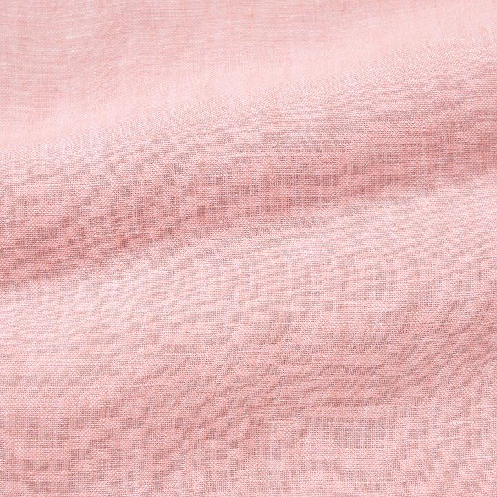 uniqlo 100 premium linne regular fit t-shirt med vanlig krage ljusgrön