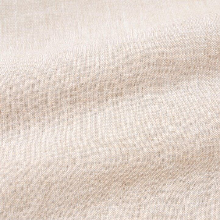 uniqlo 100 premium linne regular fit t-shirt med vanlig krage ljusgrön