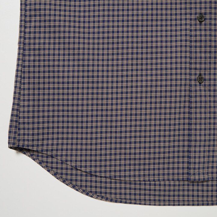 bruna uniqlo extra fine cotton broadcloth herrskjortor med regular fit och button down-krage