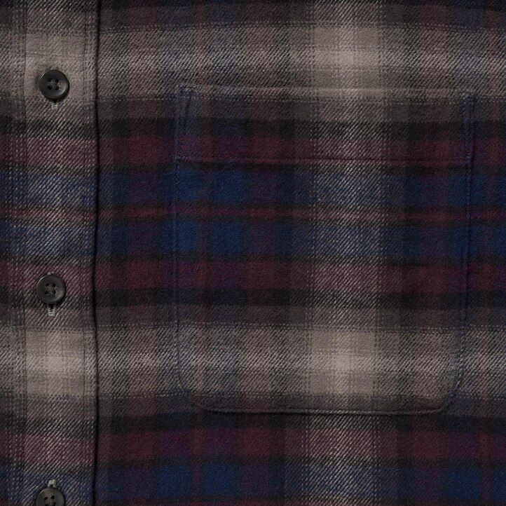 uniqlo flanellskjortor med regular fit och normal krage herr vinröd