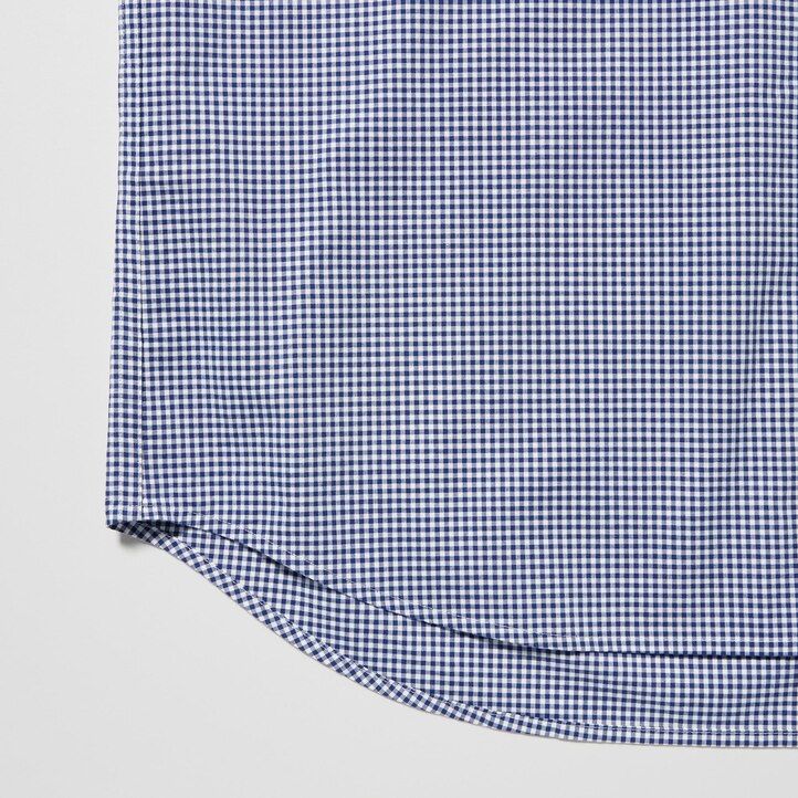 herr uniqlo extra fine cotton broadcloth-skjortor med extra fin bomull blå