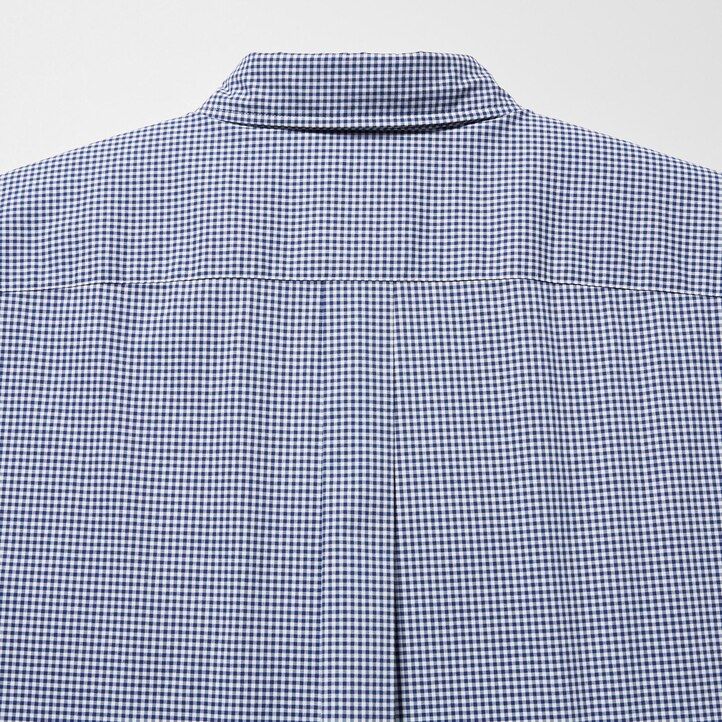 herr uniqlo extra fine cotton broadcloth-skjortor med extra fin bomull blå