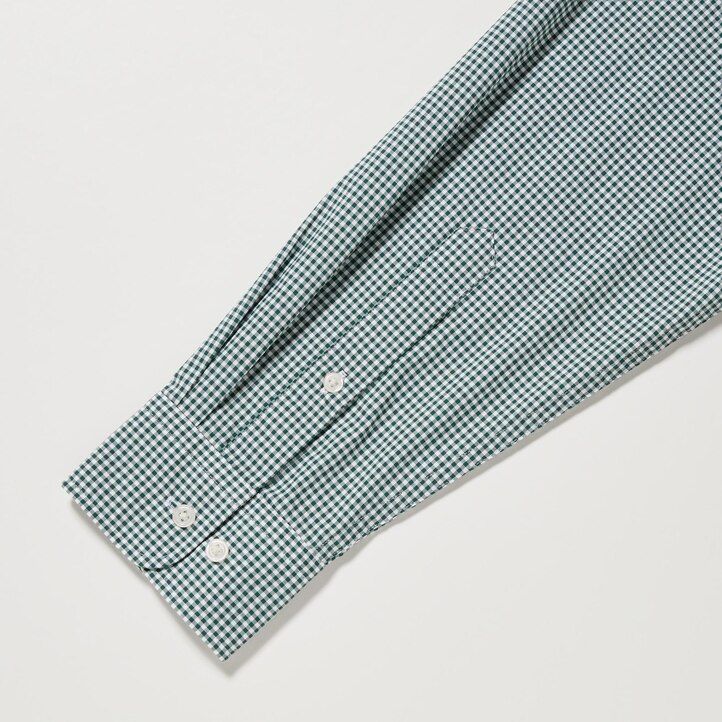 bruna uniqlo extra fine cotton broadcloth herrskjortor med regular fit och button down-krage