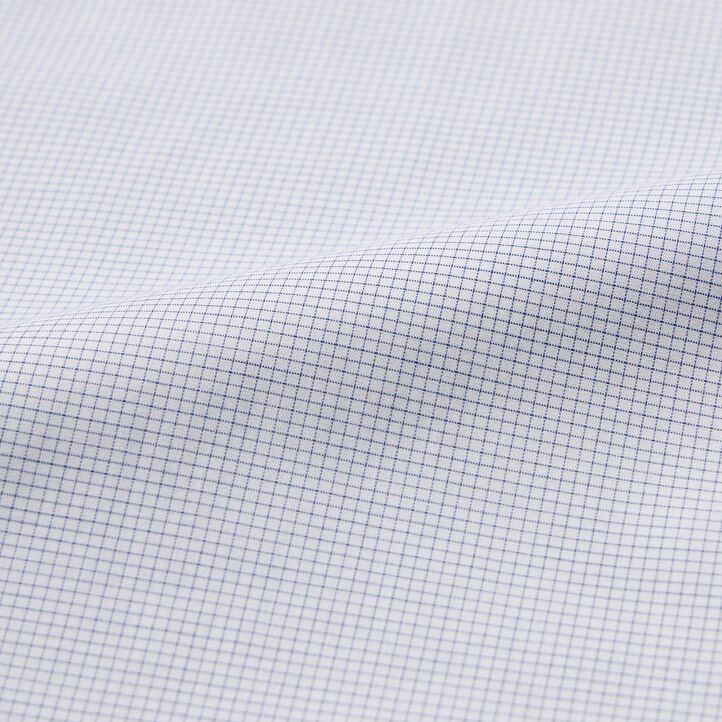 herrskjortor uniqlo easyre stretch slim fit med rutig halv cutaway krage blå