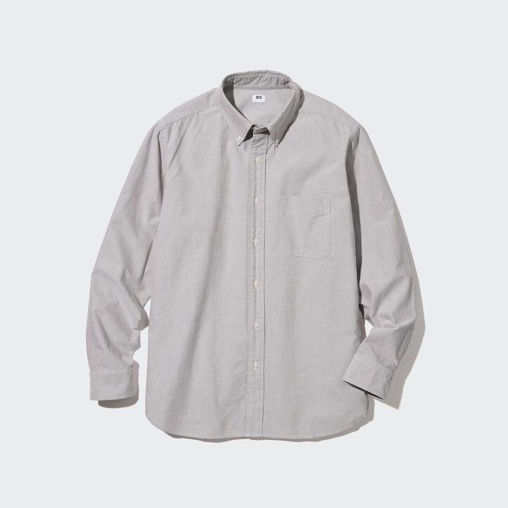 vita herrskjortor uniqlo med regular fit i oxford-modell