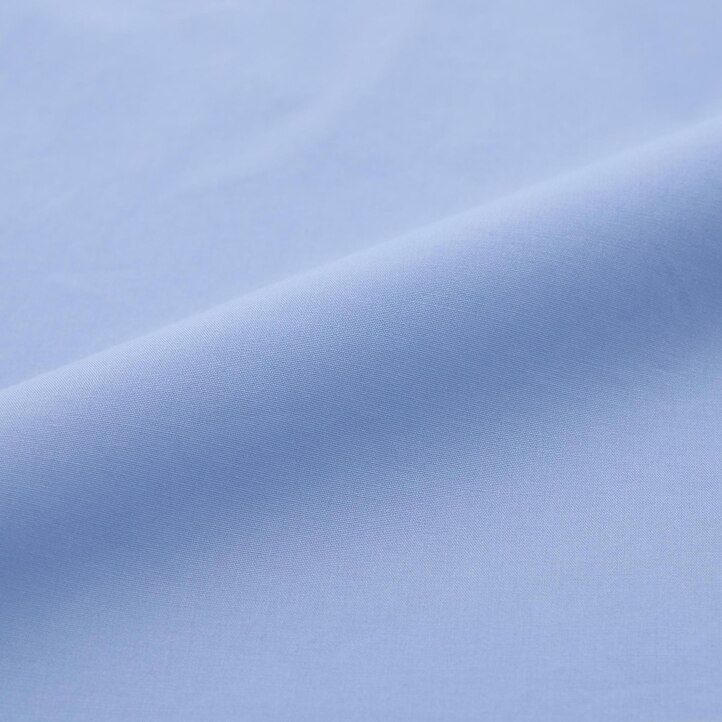 herr uniqlo easyre broadcloth stretch slim fit t-shirt med vanlig krage blå