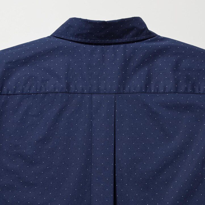 uniqlo skjortor med extra fin bomull tryck och knappkrage vita