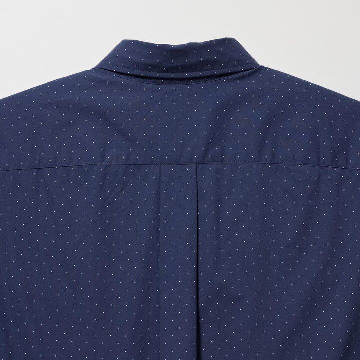 vita herrskjortor med tryck extra fin bomull bred tyg normal passform extra fin krage uniqlo