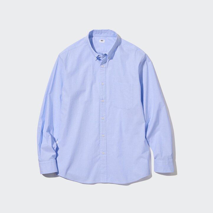 vita uniqlo extra fine cotton broadcloth herrskjortor