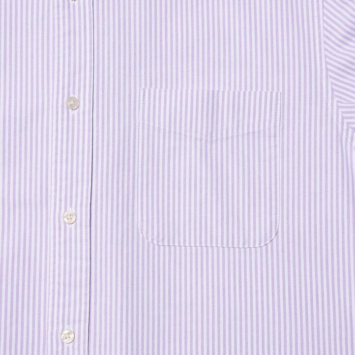 uniqlo slim fit randiga oxfordskjortor grå herr