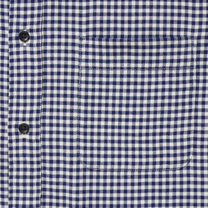 röda uniqlo flanellskjortor med normal passform och knapphalskrage