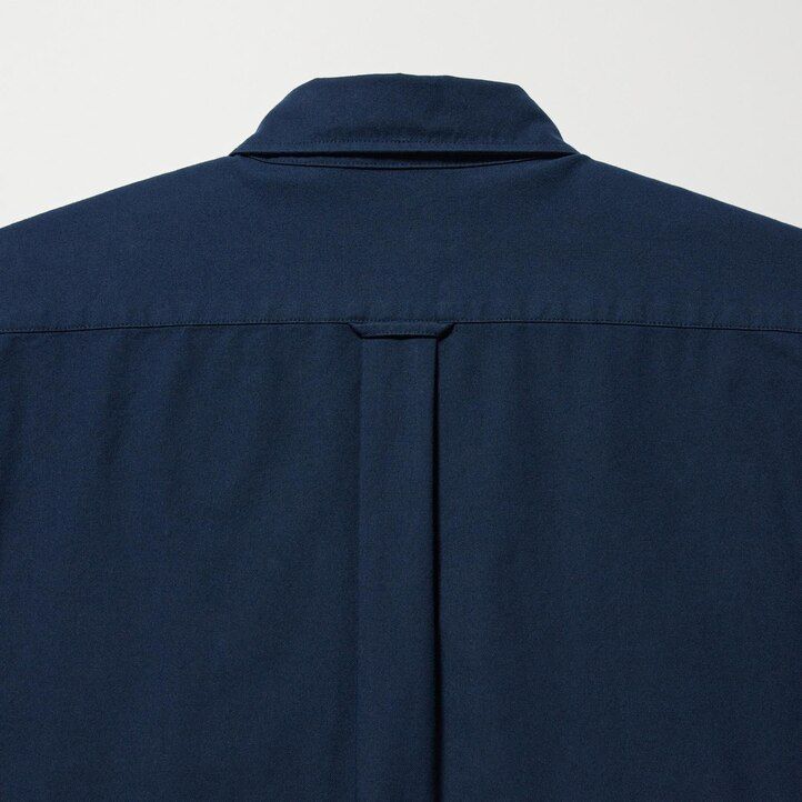 uniqlo slim fit oxford regular collar herrskjortor blå