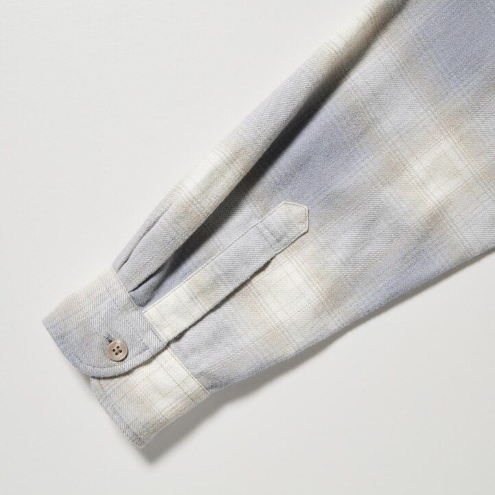 uniqlo flanellrutiga herrskjortor grå