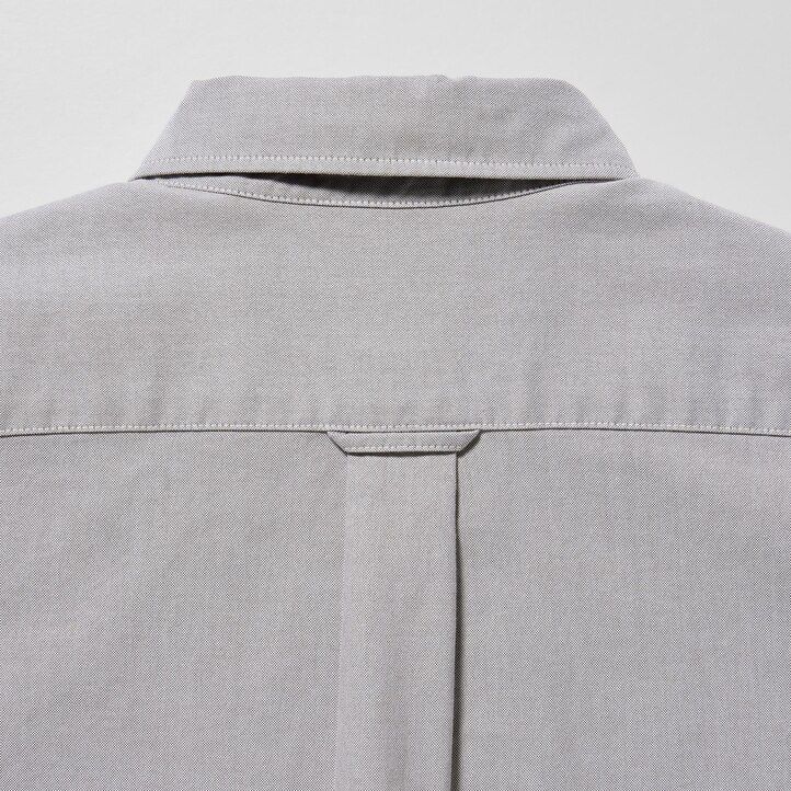 grå uniqlo slim fit oxford herrskjortor