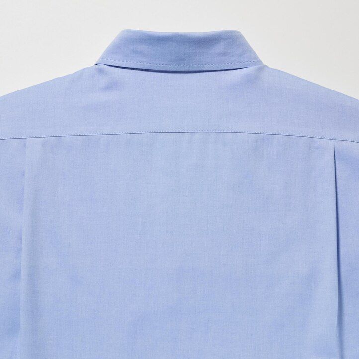 vit uniqlo super non iron regular fit t-shirt med vanlig krage för män
