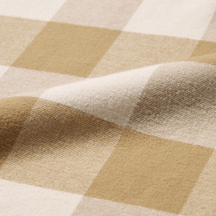 herr uniqlo flanellskjortor i beige rutigt