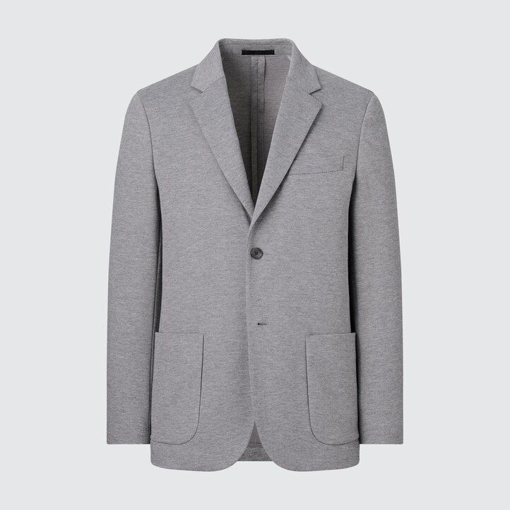 herr uniqlo komfortdräkter marinblå